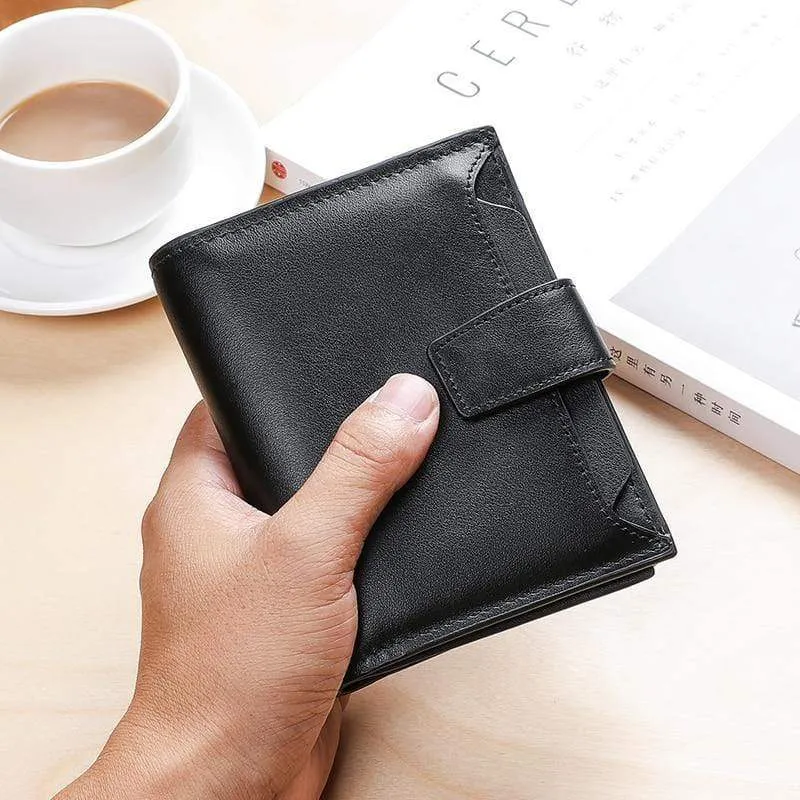 Männer Brieftasche Aus Echtem Leder Hohe Qualität Kuh Leder Geldbörse Mode Karte Halter Mann Zipper Brieftasche Kurze Männlichen