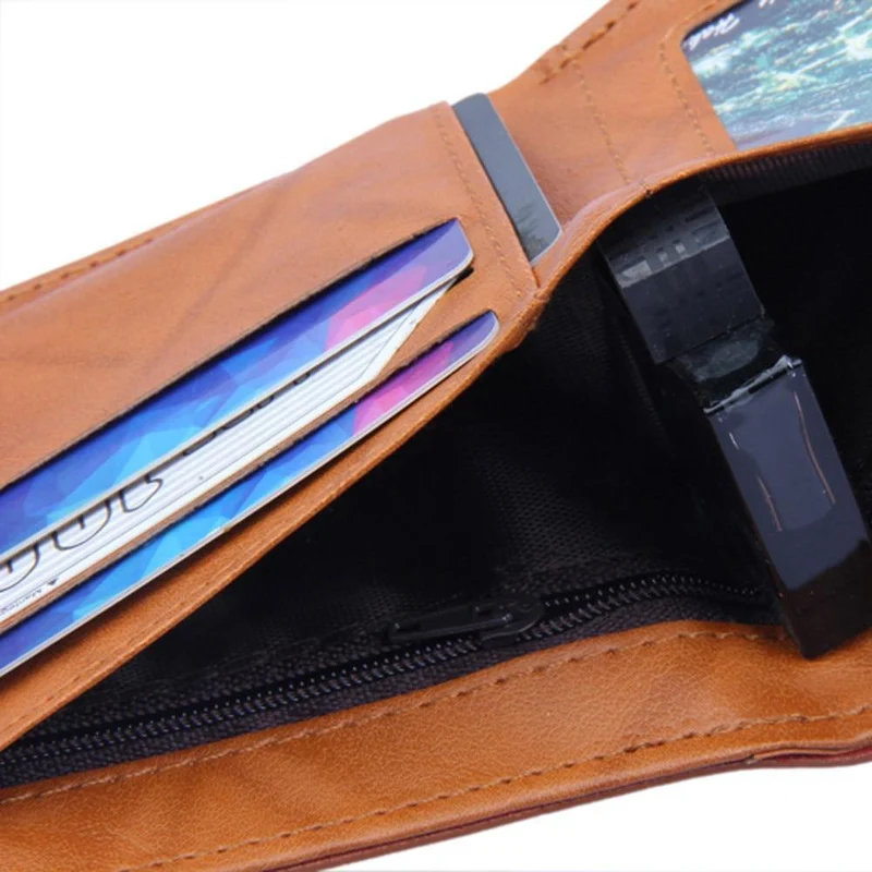 Design männer bifold business leder brieftasche kurze männer brieftasche leder rfid blockieren mode standard brieftaschen