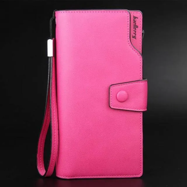 Damen-Geldbörse mit Reißverschluss und Haspe, lange Geldbörse, Verschluss im langen Stil, riesige Kapazität, modische Handtasche, Geldbeutel, mehr Kartenfächer