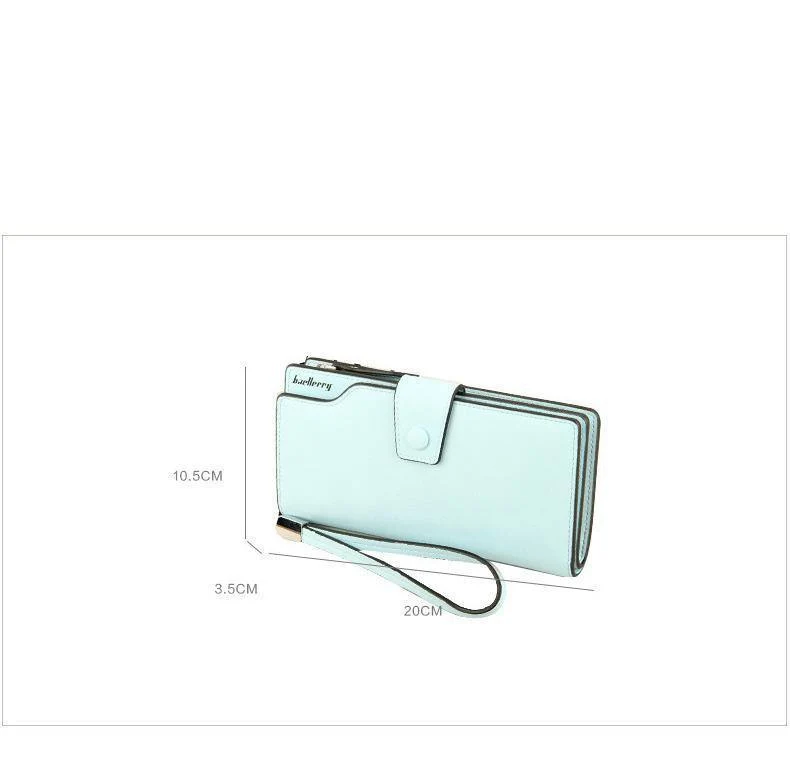 Damen-Geldbörse mit Reißverschluss und Haspe, lange Geldbörse, Verschluss im langen Stil, riesige Kapazität, modische Handtasche, Geldbeutel, mehr Kartenfächer