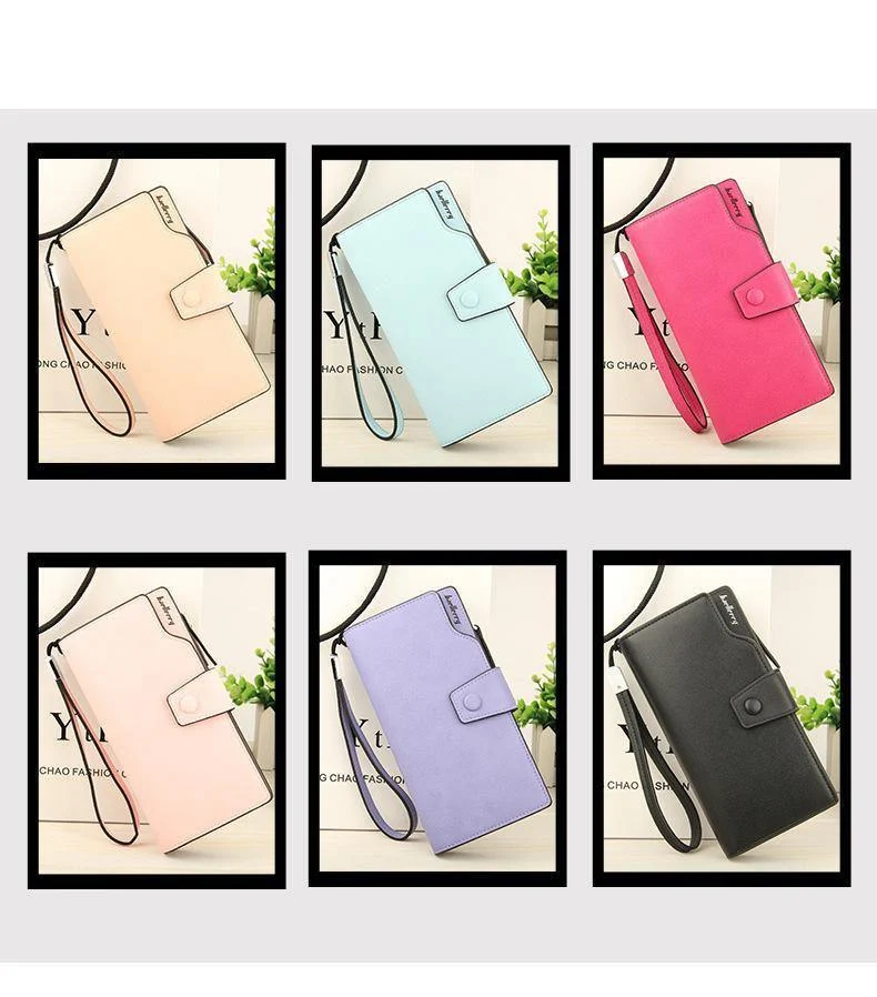 Damen-Geldbörse mit Reißverschluss und Haspe, lange Geldbörse, Verschluss im langen Stil, riesige Kapazität, modische Handtasche, Geldbeutel, mehr Kartenfächer