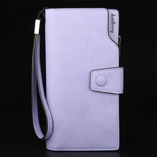 Damen-Geldbörse mit Reißverschluss und Haspe, lange Geldbörse, Verschluss im langen Stil, riesige Kapazität, modische Handtasche, Geldbeutel, mehr Kartenfächer