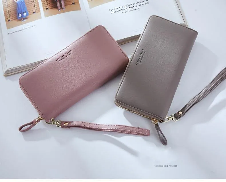 Entwickelt Frauen Lange Kupplung Brieftasche Große Kapazität Brieftaschen Weibliche Geldbörse Dame Geldbörsen Telefon Karte Halter Carteras