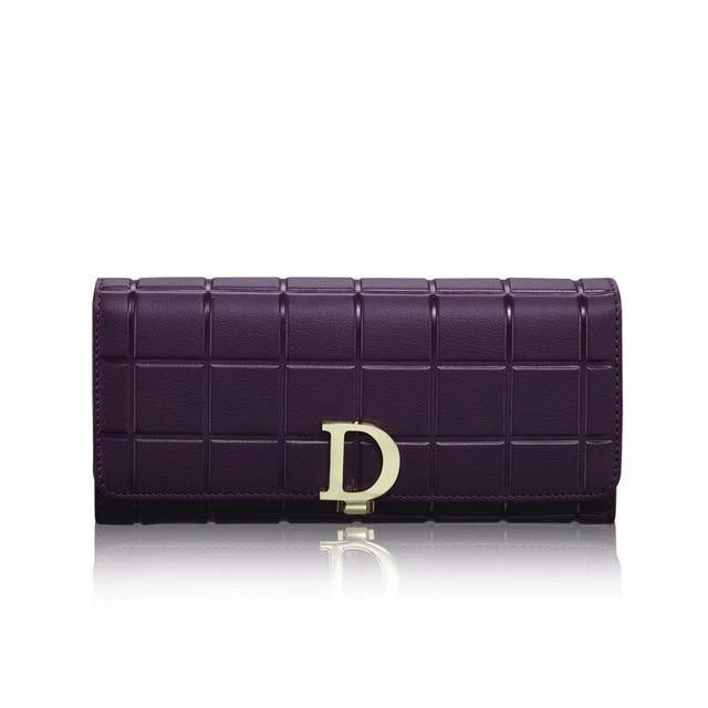 Ledergeldbörse Modische Geldbörsen Damengeldbörse Lange Geldbörse Luxusgeldbörse Kashelek Weibliche Clutch Kartenhalter