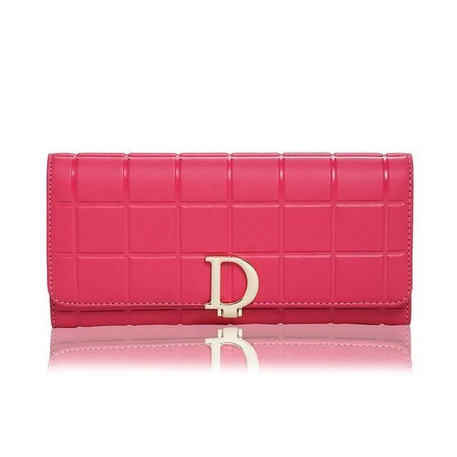 Ledergeldbörse Modische Geldbörsen Damengeldbörse Lange Geldbörse Luxusgeldbörse Kashelek Weibliche Clutch Kartenhalter