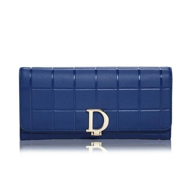 Ledergeldbörse Modische Geldbörsen Damengeldbörse Lange Geldbörse Luxusgeldbörse Kashelek Weibliche Clutch Kartenhalter