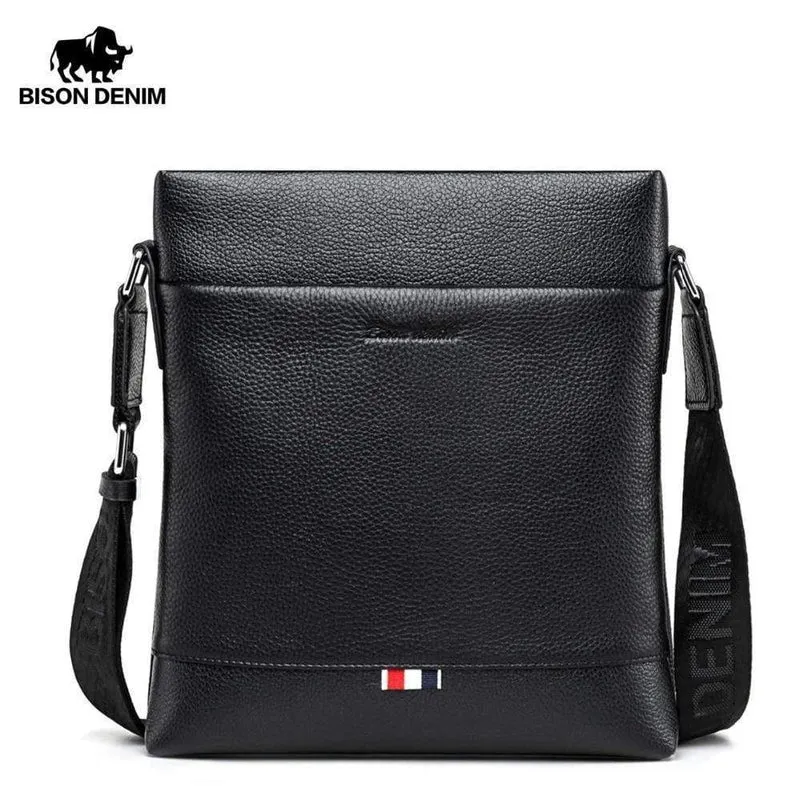 Leder Männer Tasche Casual Business Umhängetasche iPad Herren Messenger Bag Klassische Schwarz bolsas männlichen N2821