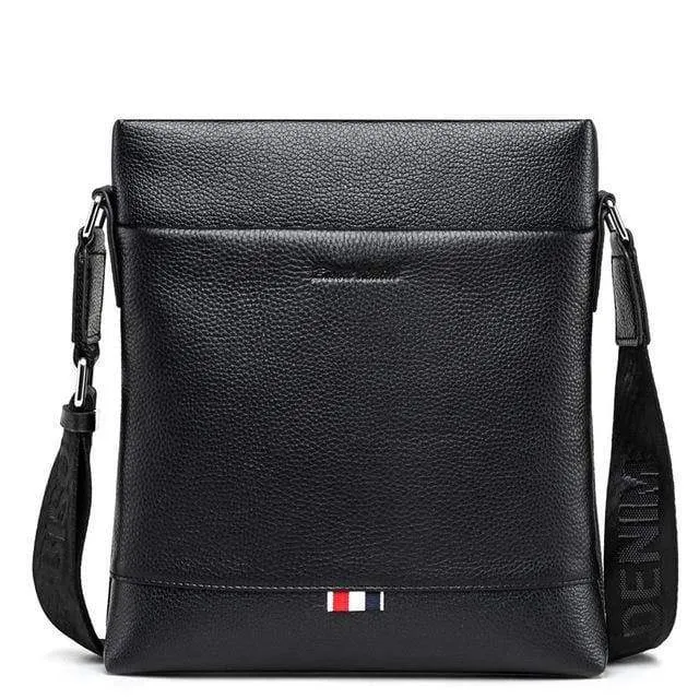 Leder Männer Tasche Casual Business Umhängetasche iPad Herren Messenger Bag Klassische Schwarz bolsas männlichen N2821