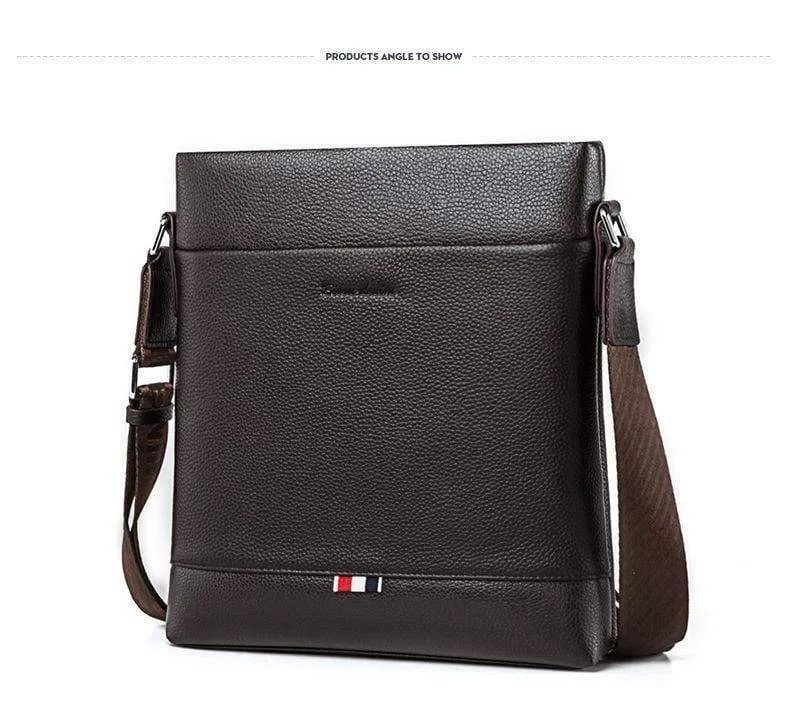 Leder Männer Tasche Casual Business Umhängetasche iPad Herren Messenger Bag Klassische Schwarz bolsas männlichen N2821