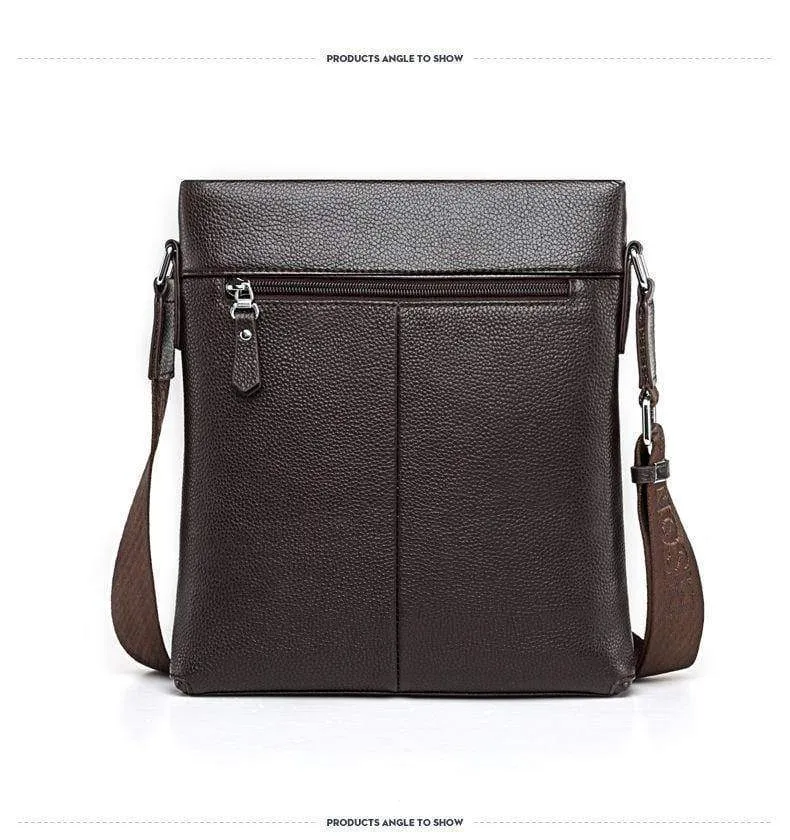 Leder Männer Tasche Casual Business Umhängetasche iPad Herren Messenger Bag Klassische Schwarz bolsas männlichen N2821