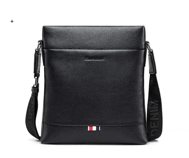 Leder Männer Tasche Casual Business Umhängetasche iPad Herren Messenger Bag Klassische Schwarz bolsas männlichen N2821