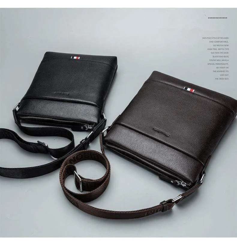 Leder Männer Tasche Casual Business Umhängetasche iPad Herren Messenger Bag Klassische Schwarz bolsas männlichen N2821