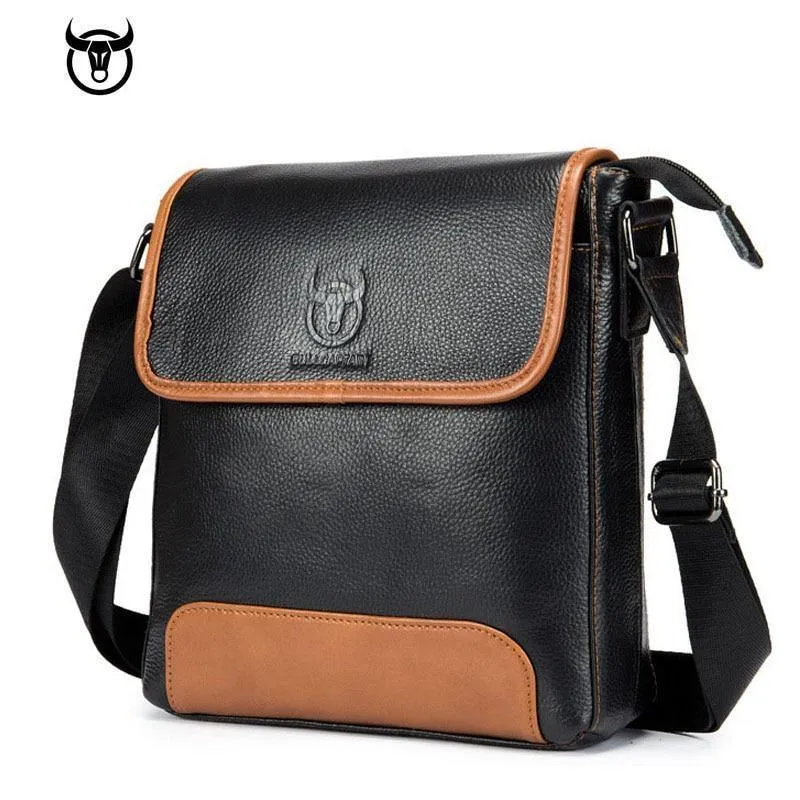 Leder Herrentasche Rindsleder Messenger Bag für männliche Mode Umhängetasche Herren Umhängetasche Vintage Handtaschen