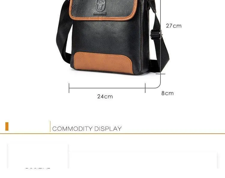 Leder Herrentasche Rindsleder Messenger Bag für männliche Mode Umhängetasche Herren Umhängetasche Vintage Handtaschen