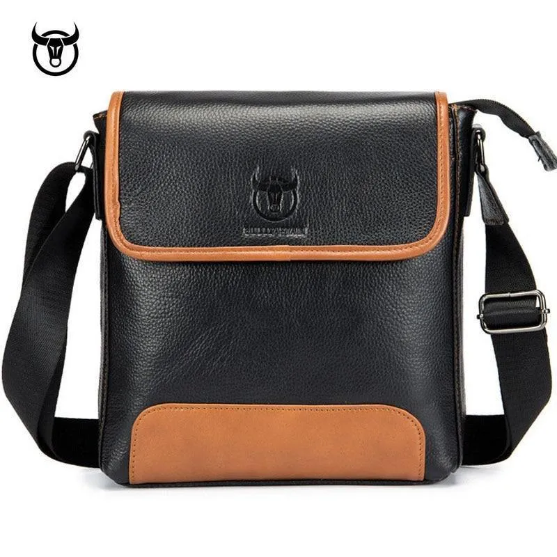 Leder Herrentasche Rindsleder Messenger Bag für männliche Mode Umhängetasche Herren Umhängetasche Vintage Handtaschen