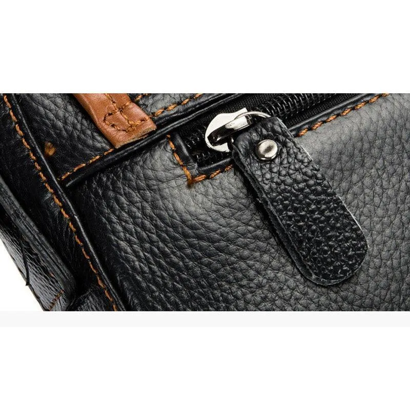Leder Herrentasche Rindsleder Messenger Bag für männliche Mode Umhängetasche Herren Umhängetasche Vintage Handtaschen