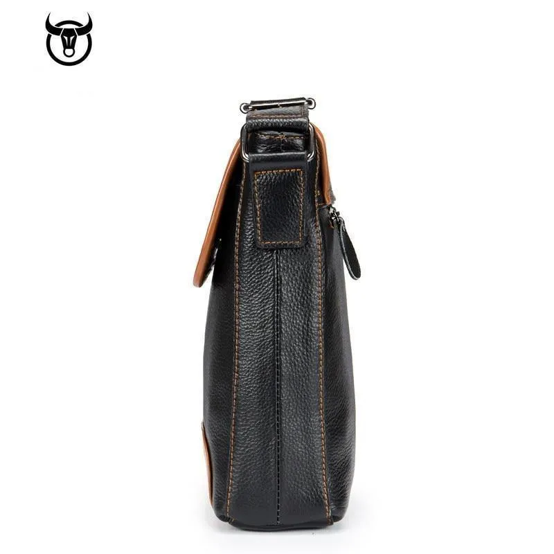 Leder Herrentasche Rindsleder Messenger Bag für männliche Mode Umhängetasche Herren Umhängetasche Vintage Handtaschen