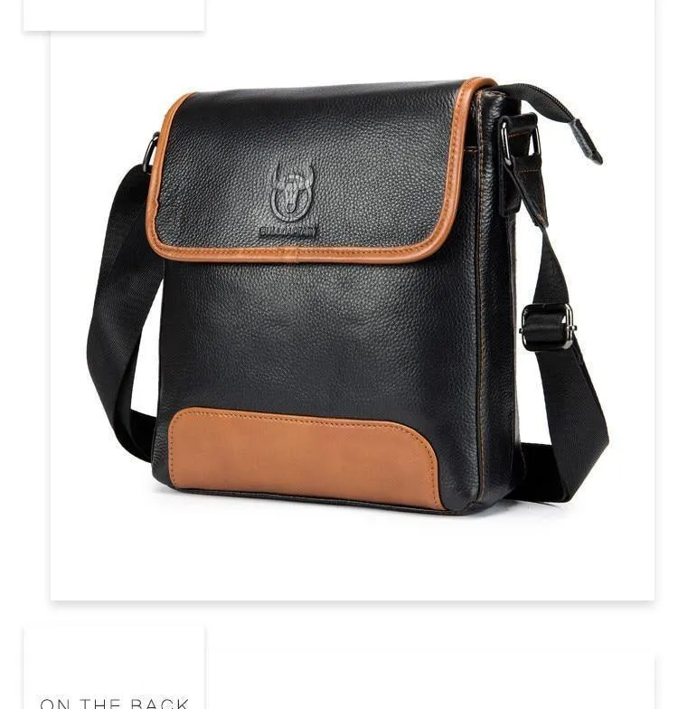 Leder Herrentasche Rindsleder Messenger Bag für männliche Mode Umhängetasche Herren Umhängetasche Vintage Handtaschen