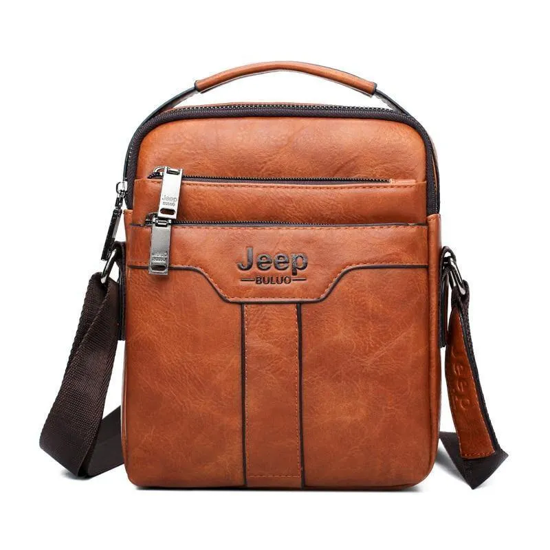 Herren Messenger Bags 2er Set Crossbody Business Casual Handtasche Männlich Spliter Leder Umhängetasche Große Kapazität