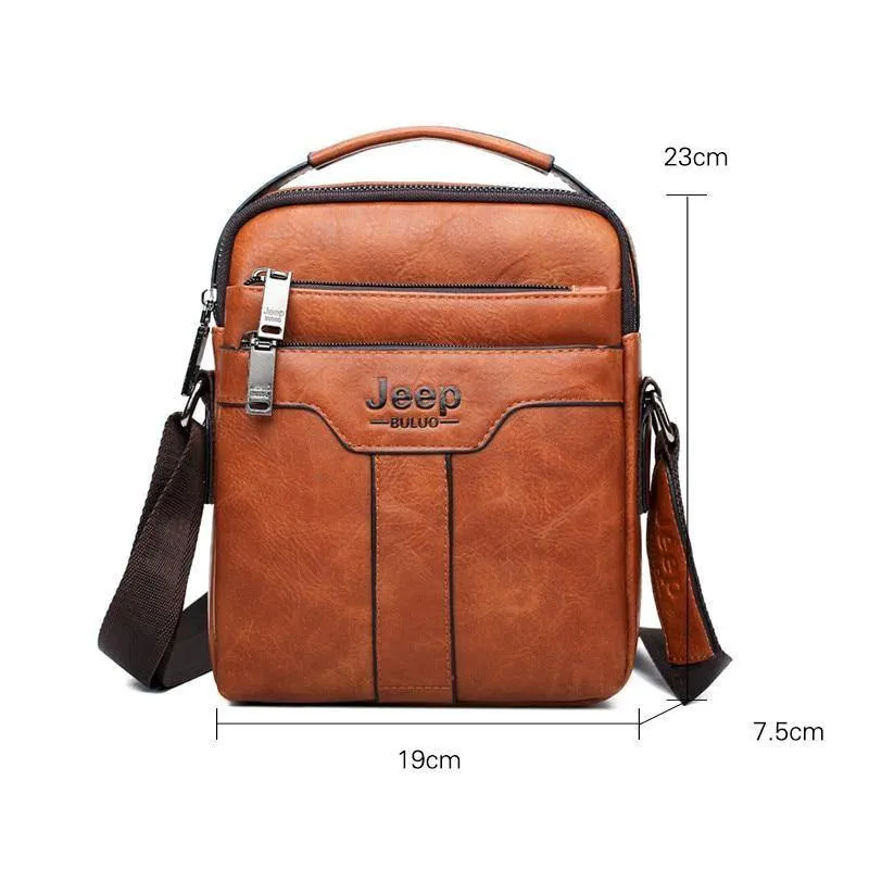 Herren Messenger Bags 2er Set Crossbody Business Casual Handtasche Männlich Spliter Leder Umhängetasche Große Kapazität