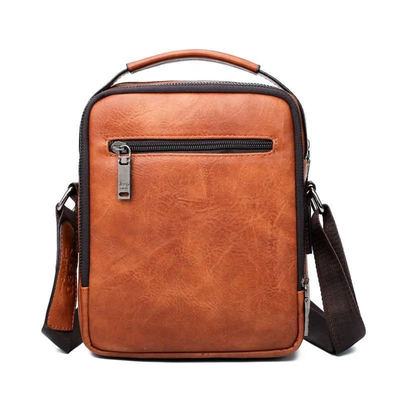 Herren Messenger Bags 2er Set Crossbody Business Casual Handtasche Männlich Spliter Leder Umhängetasche Große Kapazität