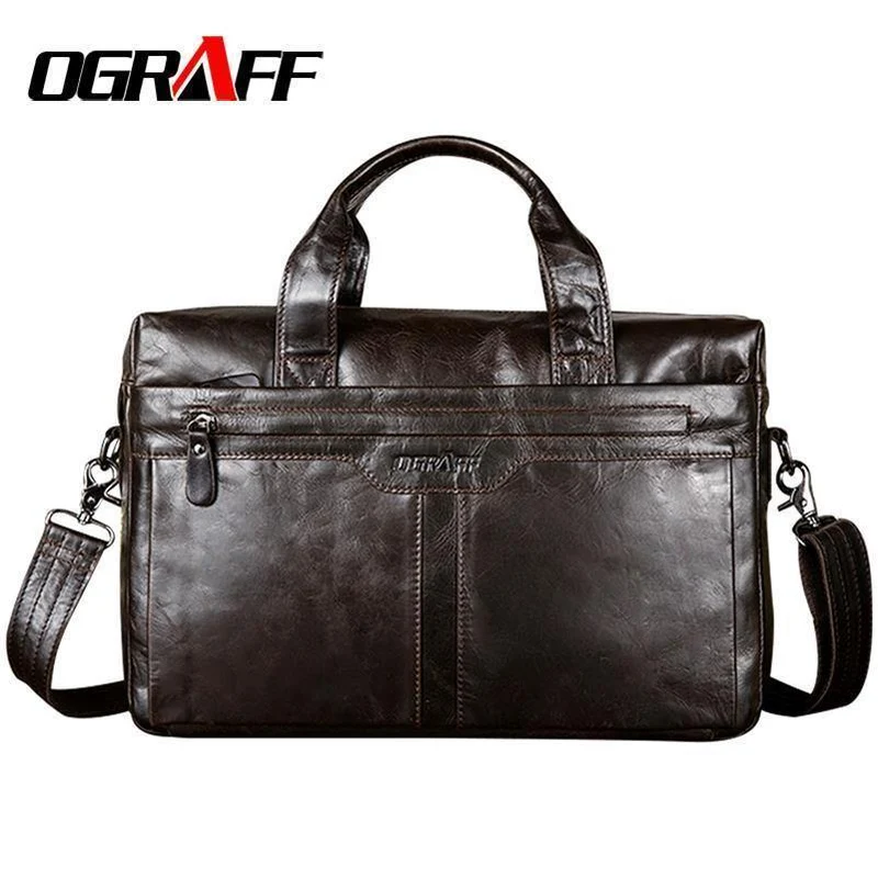 Echtes Leder Herren Tasche Handtaschen Aktentaschen Schultertaschen Laptop Tote Tasche Männer Crossbody Messenger Bags Handtaschen Designer