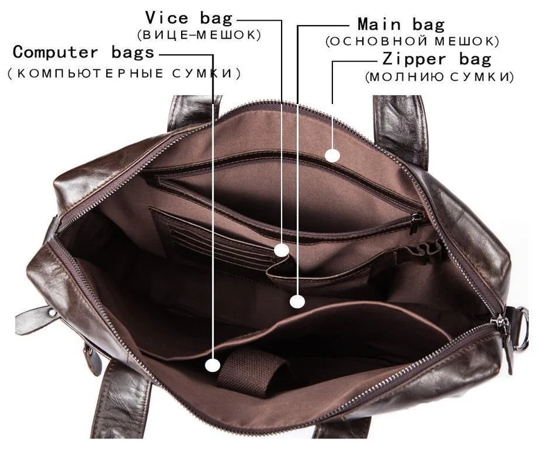 Echtes Leder Herren Tasche Handtaschen Aktentaschen Schultertaschen Laptop Tote Tasche Männer Crossbody Messenger Bags Handtaschen Designer