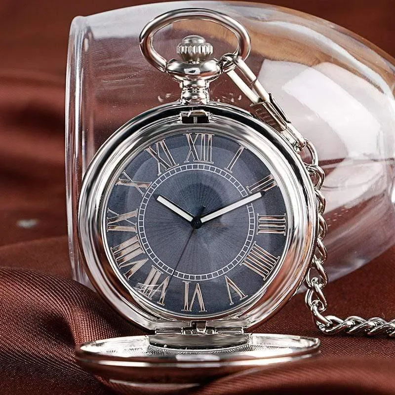 Uhr Männer Relogio Digital Steampunk Taschenuhr Uhr Vintage Selbst Wind Stilvolle Graues Zifferblatt Automatische Mechanische