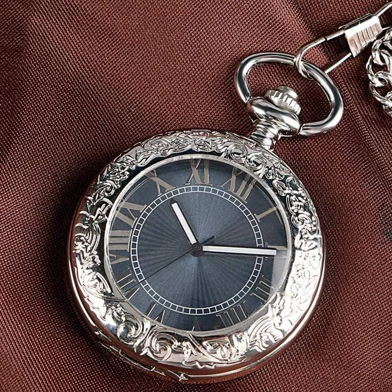 Uhr Männer Relogio Digital Steampunk Taschenuhr Uhr Vintage Selbst Wind Stilvolle Graues Zifferblatt Automatische Mechanische