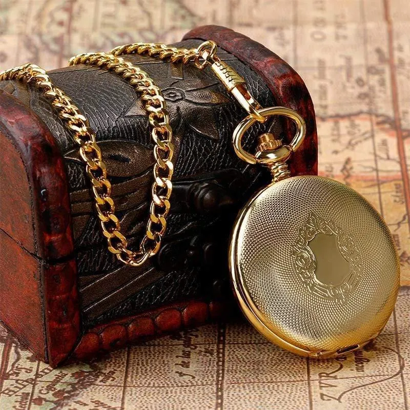Mechanische Uhrenkette Luxus Schild Fall Skelett Anhänger automatische Taschenuhr Männer Frauen römische Ziffer Taschenuhr