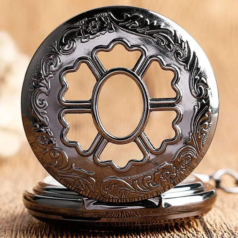 Skelett Handaufzug mechanische Taschenuhren klassisches Kleid Steampunk Stahluhr Herren Damen Geburtstagsgeschenk