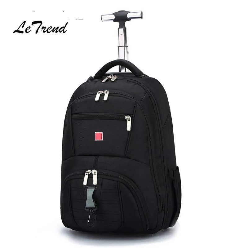 Business Oxford Reisetasche Männer Große Kapazität Rucksack Frauen Roll Gepäck Trolley Fall Tragen Auf Rädern Koffer