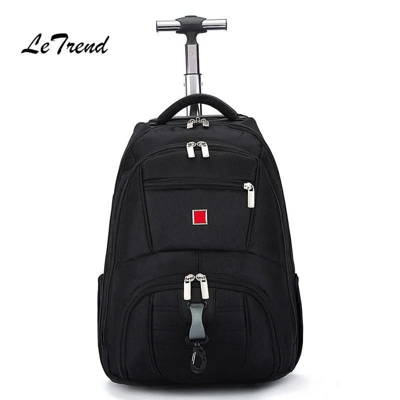 Business Oxford Reisetasche Männer Große Kapazität Rucksack Frauen Roll Gepäck Trolley Fall Tragen Auf Rädern Koffer