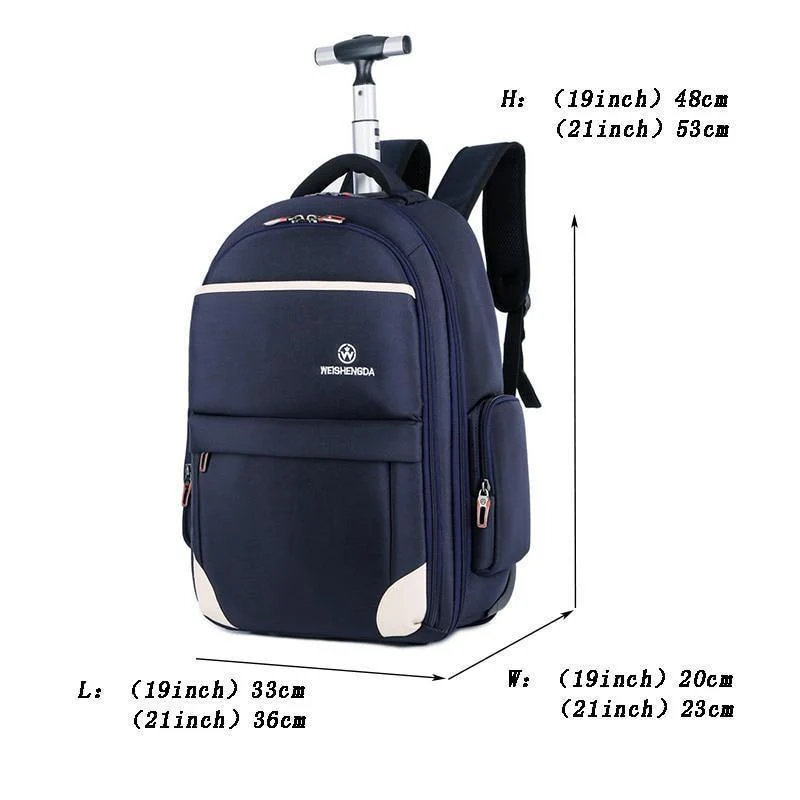 Oxford Trolley Reiserucksack Handgepäck Koffertaschen auf Rädern Unisex-Reisetasche WSD-12911
