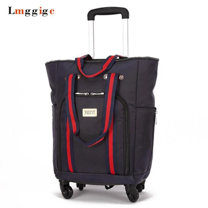 Koffertasche, Kabinenrollgepäck, Universal-Reisekoffer mit Rollen, Reisetrolley mit großem Fassungsvermögen, 50*35*20 cm Box
