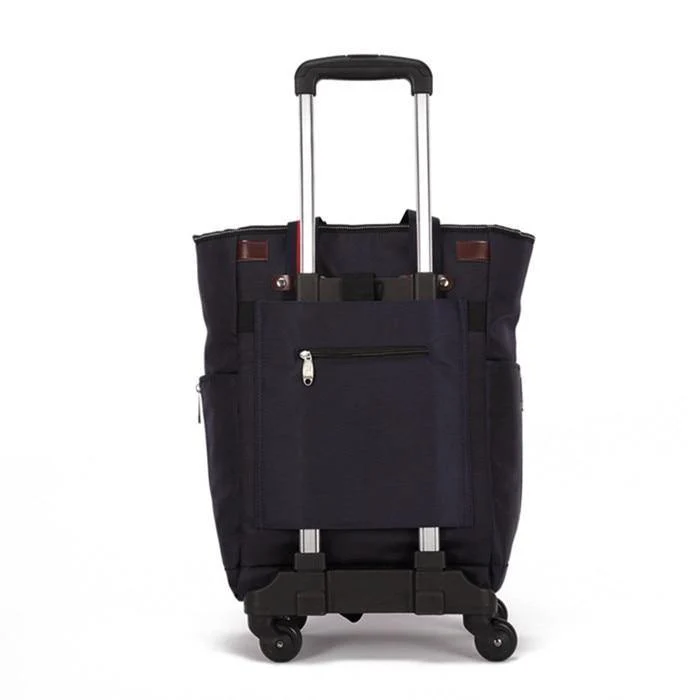 Koffertasche, Kabinenrollgepäck, Universal-Reisekoffer mit Rollen, Reisetrolley mit großem Fassungsvermögen, 50*35*20 cm Box