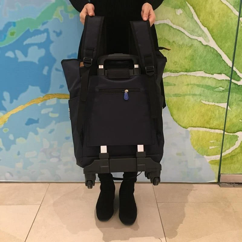 Koffertasche, Kabinenrollgepäck, Universal-Reisekoffer mit Rollen, Reisetrolley mit großem Fassungsvermögen, 50*35*20 cm Box