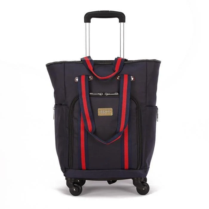 Koffertasche, Kabinenrollgepäck, Universal-Reisekoffer mit Rollen, Reisetrolley mit großem Fassungsvermögen, 50*35*20 cm Box