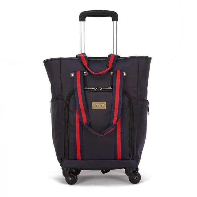Koffertasche, Kabinenrollgepäck, Universal-Reisekoffer mit Rollen, Reisetrolley mit großem Fassungsvermögen, 50*35*20 cm Box