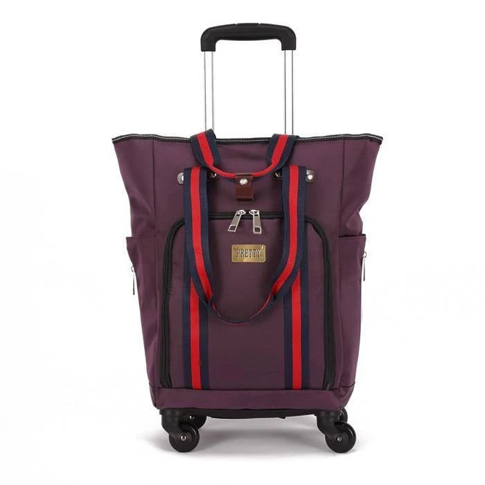 Koffertasche, Kabinenrollgepäck, Universal-Reisekoffer mit Rollen, Reisetrolley mit großem Fassungsvermögen, 50*35*20 cm Box