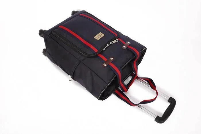 Koffertasche, Kabinenrollgepäck, Universal-Reisekoffer mit Rollen, Reisetrolley mit großem Fassungsvermögen, 50*35*20 cm Box