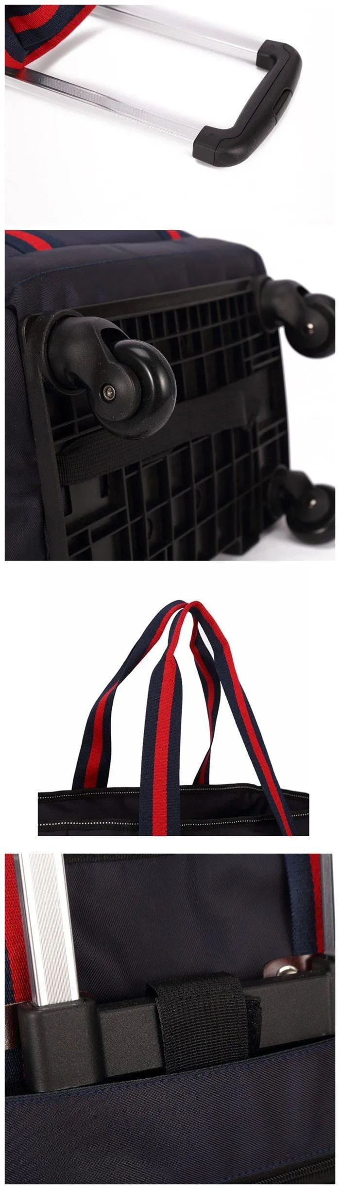 Koffertasche, Kabinenrollgepäck, Universal-Reisekoffer mit Rollen, Reisetrolley mit großem Fassungsvermögen, 50*35*20 cm Box