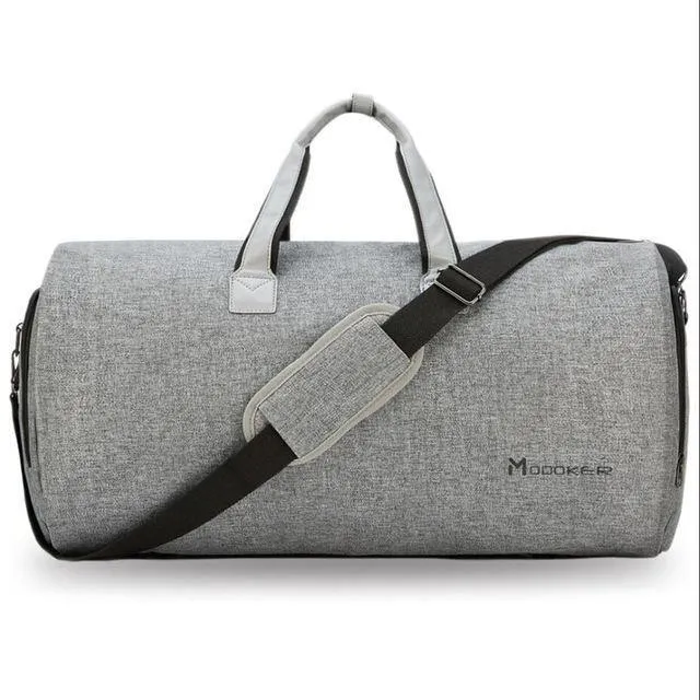 Kleidersack für die Reise mit Schultergurt, Seesack, Handgepäck, Hängekoffer, Kleidung, Businesstasche, mehrere Taschen
