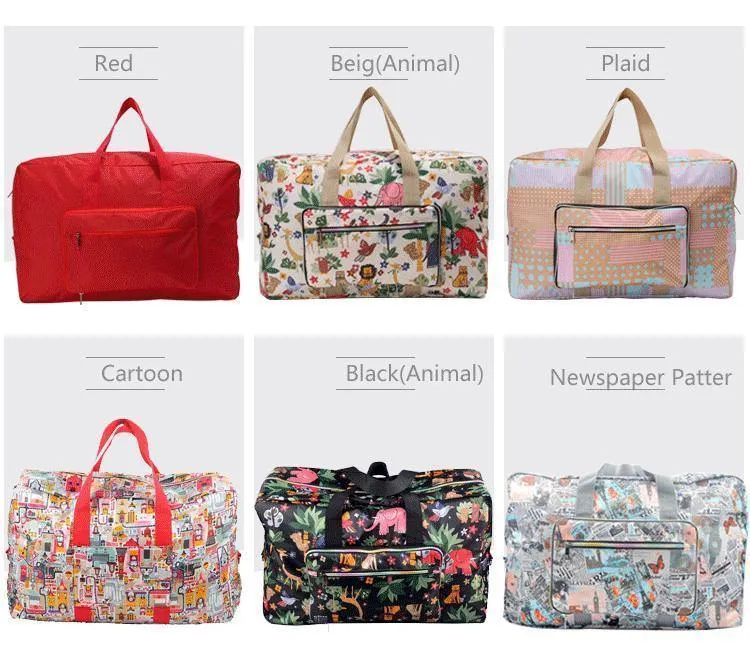 Reise-Falttasche für Damen, Aufbewahrungstasche, wasserdicht, lässig, Koffer, Reisetaschen, Falttasche, Gepäck für Airbag-Shopping