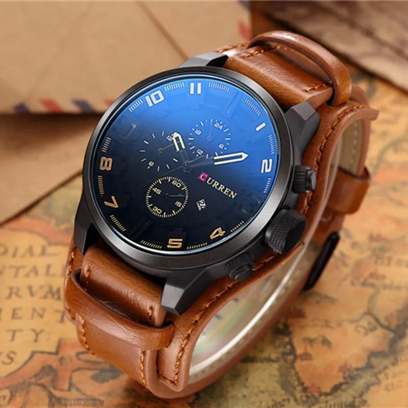 Herrenuhren Top-Marke Luxury Fashion & Casual Business Quarzuhr Date Wasserdichte Armbanduhr Hodinky Relogio Masculino