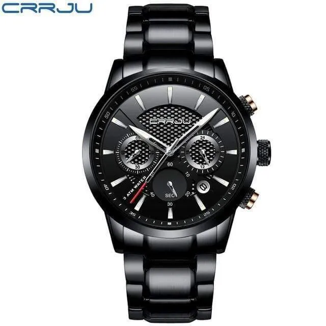 Männer Uhr 30m Wasserdicht Herren Uhren Top Brand Luxus Stahl Uhr Chronograph Männliche Uhr Saat uhren hombre