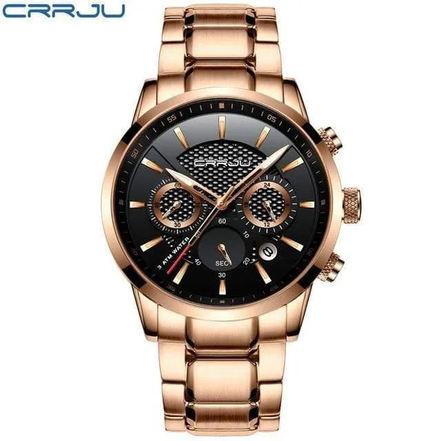 Männer Uhr 30m Wasserdicht Herren Uhren Top Brand Luxus Stahl Uhr Chronograph Männliche Uhr Saat uhren hombre