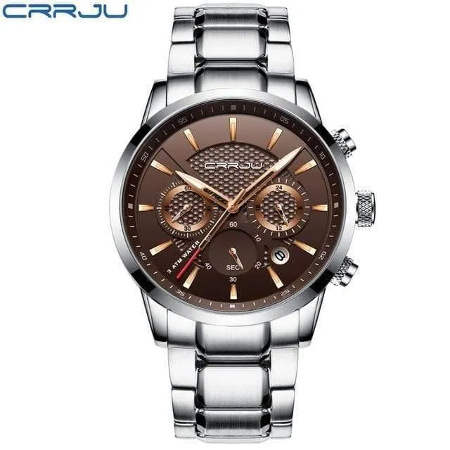 Männer Uhr 30m Wasserdicht Herren Uhren Top Brand Luxus Stahl Uhr Chronograph Männliche Uhr Saat uhren hombre