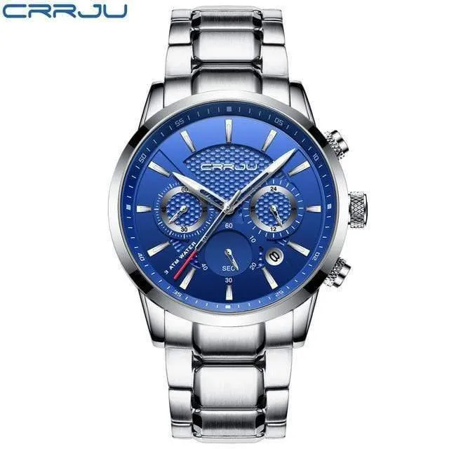 Männer Uhr 30m Wasserdicht Herren Uhren Top Brand Luxus Stahl Uhr Chronograph Männliche Uhr Saat uhren hombre