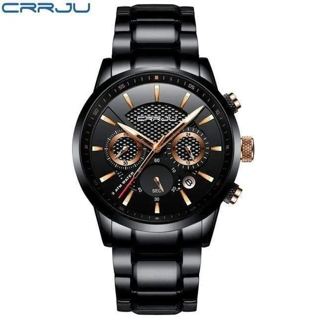 Männer Uhr 30m Wasserdicht Herren Uhren Top Brand Luxus Stahl Uhr Chronograph Männliche Uhr Saat uhren hombre
